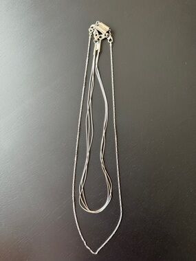 Sterling Silver Multi-Strand Women’s Necklace - Silver